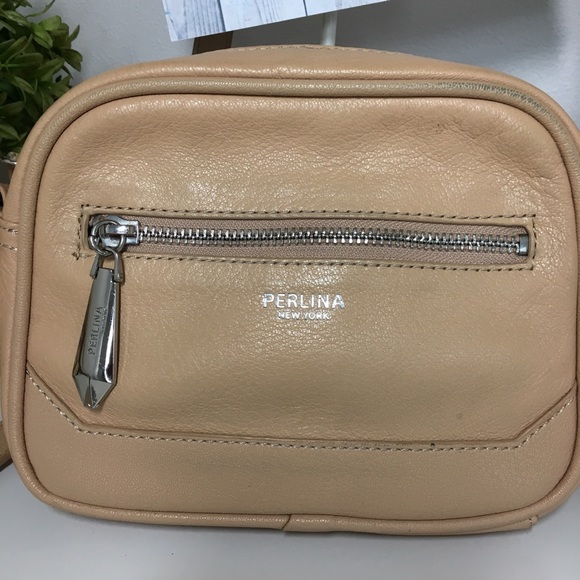 Perlina Handbags - PERLINA Leather Crossbody Bag Purse like new!